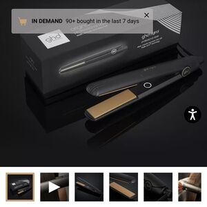 GHD Black Hair Straightener